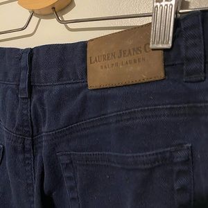 Dark Blue Ralph Lauren High Waisted Jean/Pants
